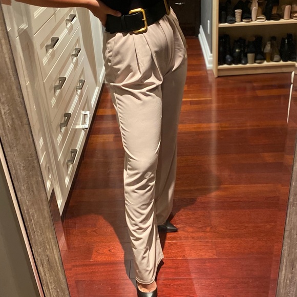 Nasty Gal beige, tapered trousers (NEVER WORN) - Picture 2 of 5